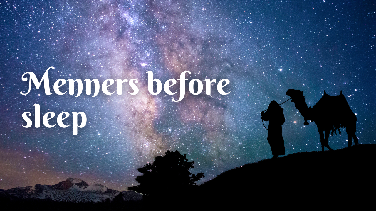 manners before sleep